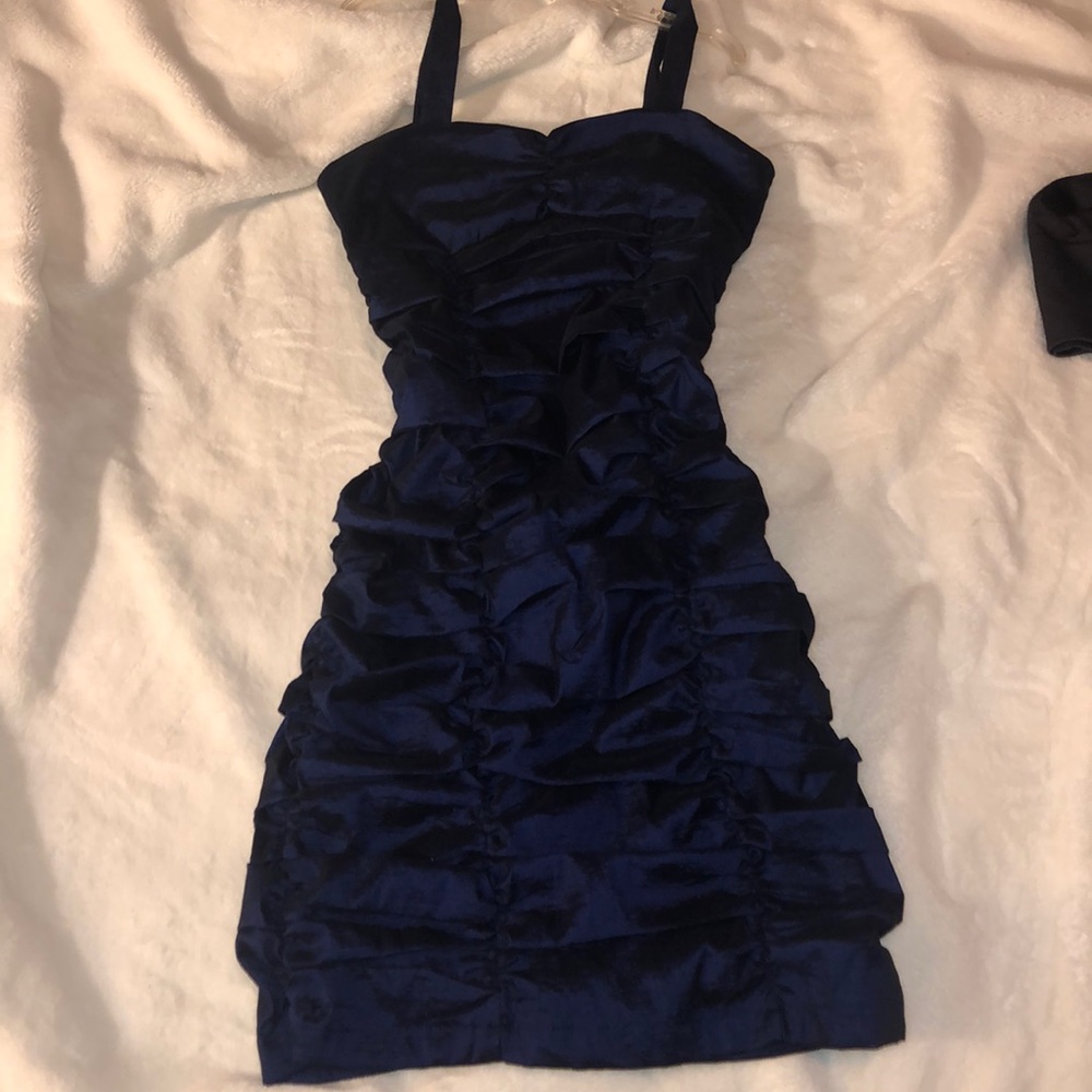 Dark blue party dress
